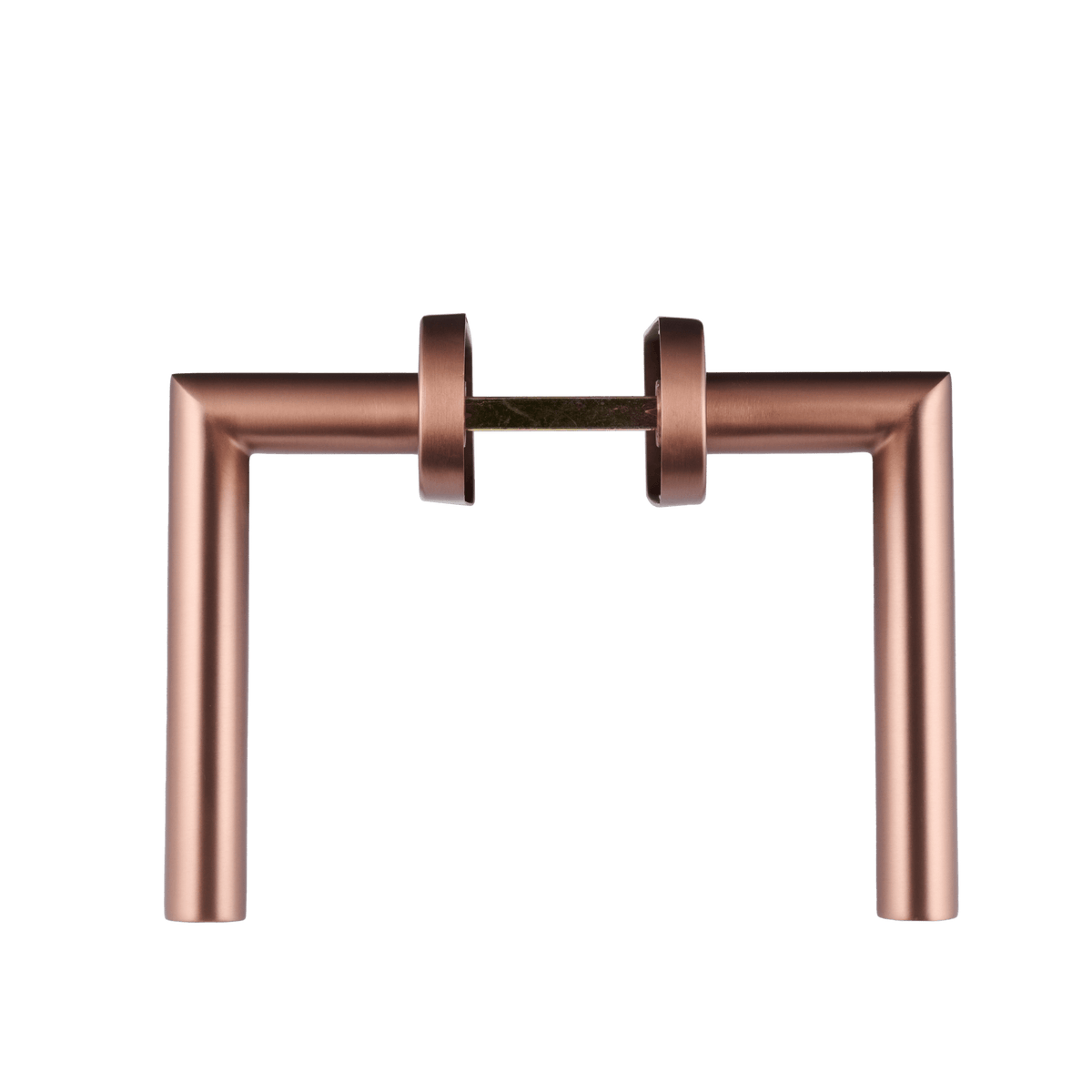 Deurklink Ferrano in koper met cilindergat 55 mm