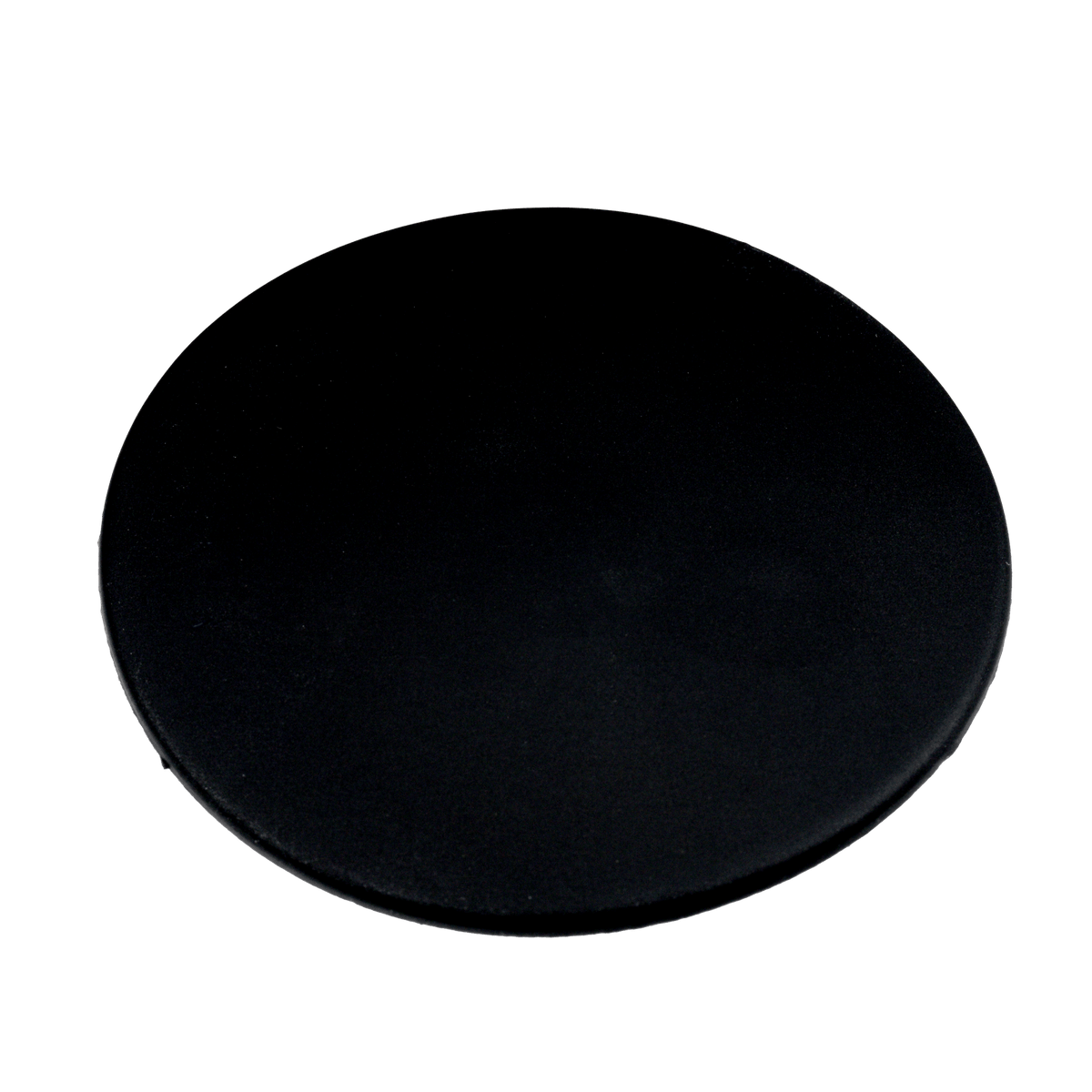 Ronde deurstopper in zwart, diameter 8 cm