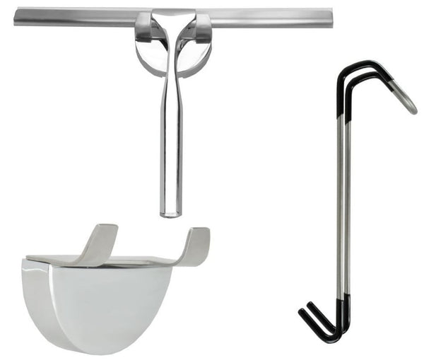Bathroom squeegee chrome