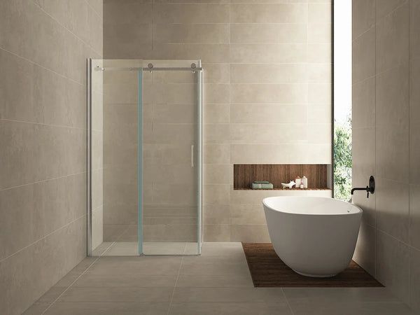 Shower cabin Wiesbaden Pared 120x100x200cm 1 sliding door 8mm clear glass with nano