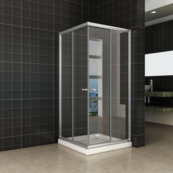 Cabina de ducha de esquina Wiesbaden Eco 80x80x190 cm - vidrio transparente de 5 mm