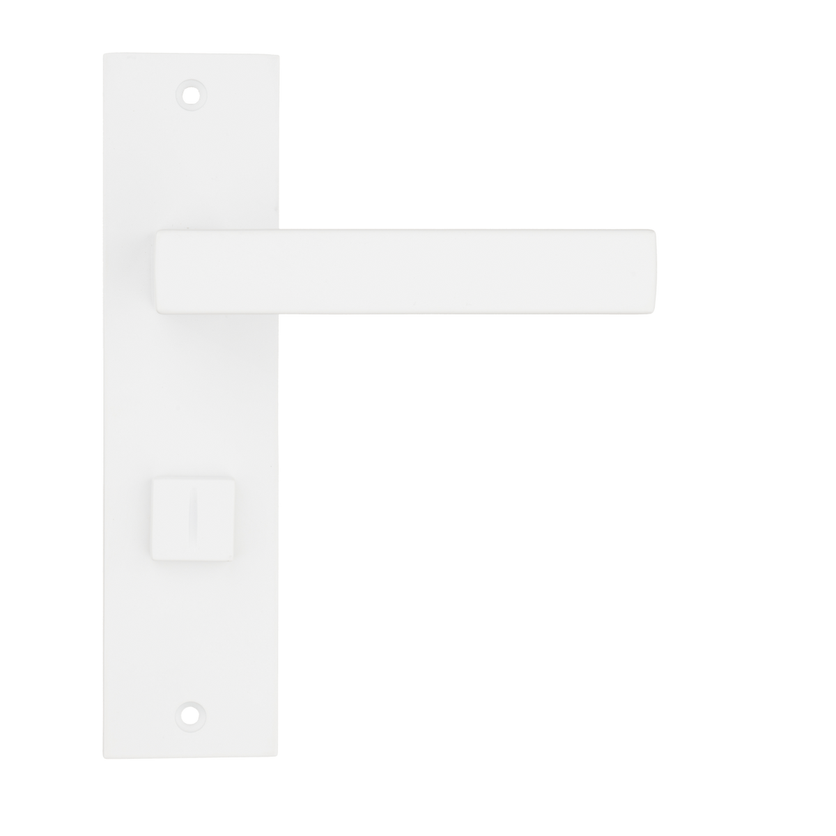 Deurklink Arezzo in wit met WC-sluiting 63 mm
