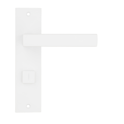 Deurklink Arezzo in wit met WC-sluiting 63 mm