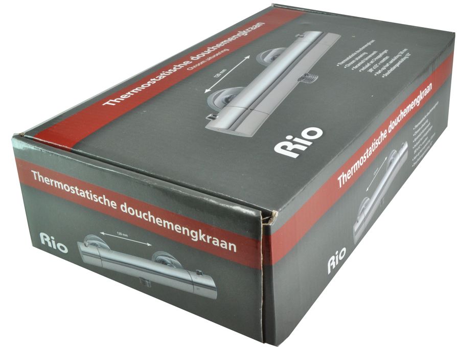 Wiesbaden Rio Therm.douchemengkraan 12cm chroom - WDtegels