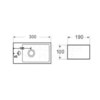 Keramische fontein New Wonder Links | 30x18,5x9,5cm - WDtegels