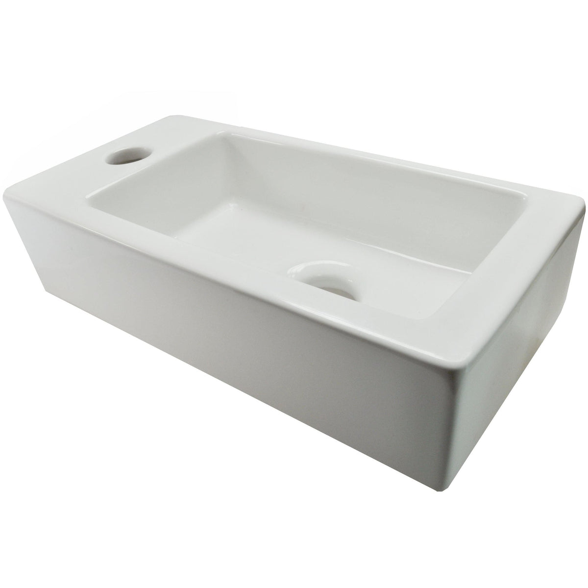 Keramische fontein Qubic mini Links | 36,5x18x9cm - WDtegels