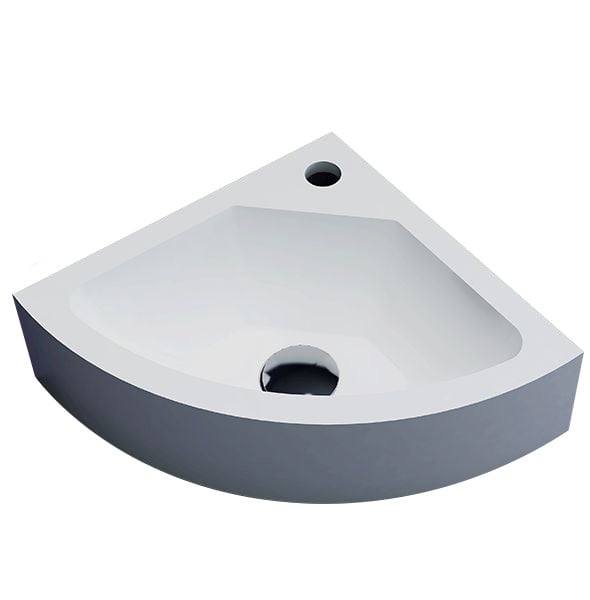Solid surface Fontein corner | 30x30x10cm - WDtegels