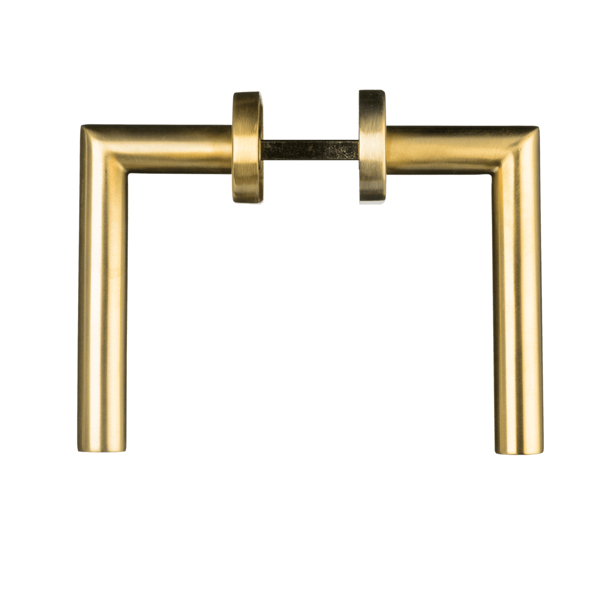 Deurklink Andria in goud met sleutelgat 56 mm