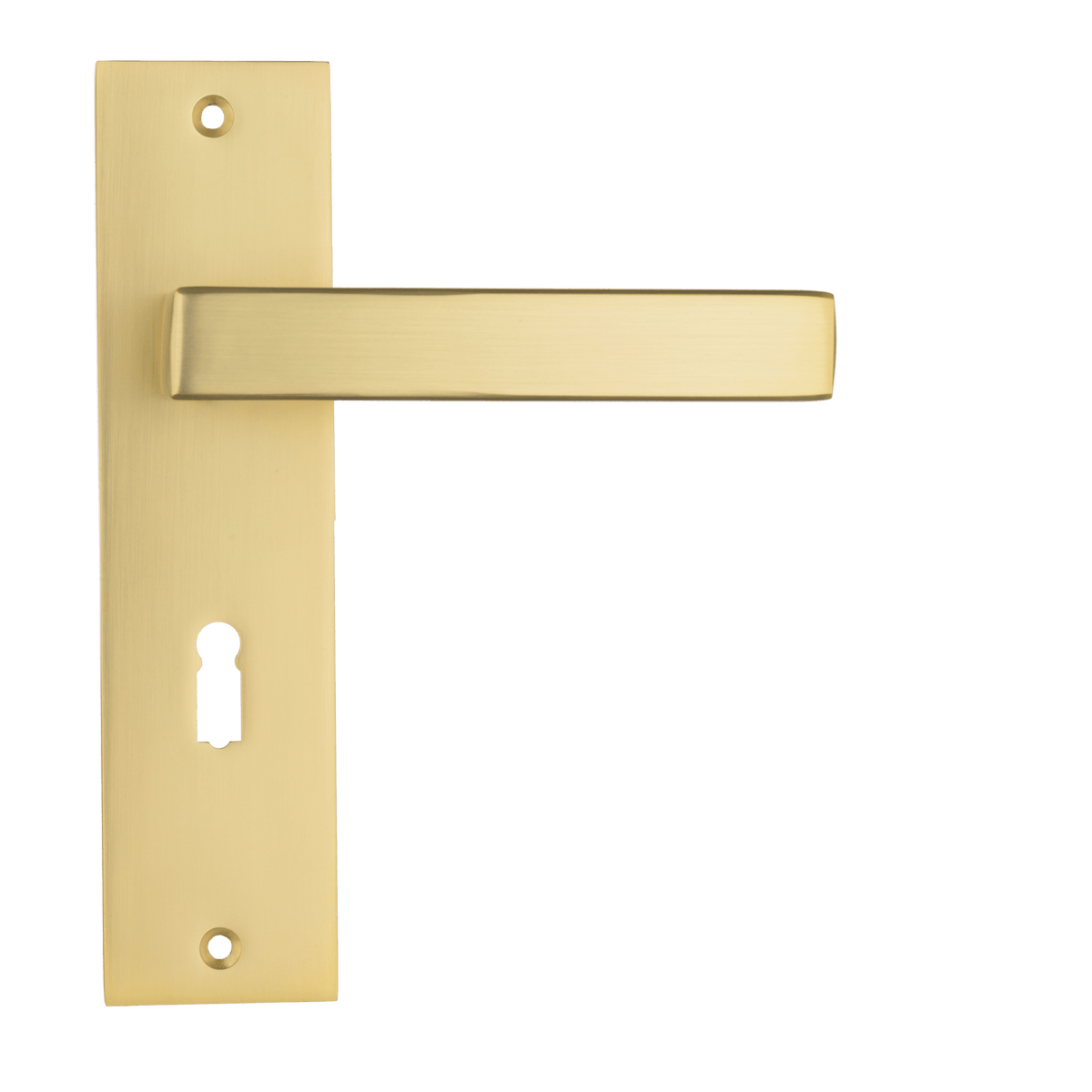 Deurklink Avola in goud met sleutelgat 56 mm