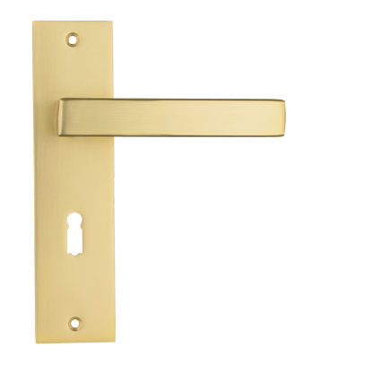 Deurklink Avola in goud met sleutelgat 56 mm
