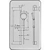 Glijstangset | Chroom | 68cm - WDtegels