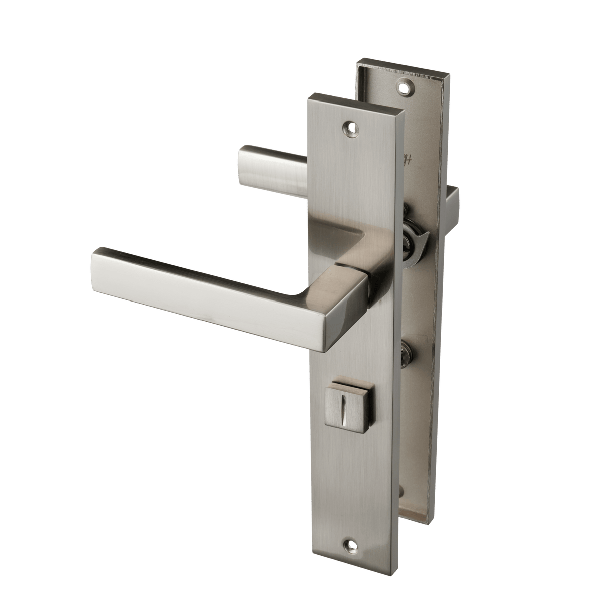 Deurklink Grado in RVS met WC-sluiting 63 mm