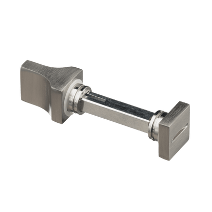 Draaiknop en sluitstift van deurklink Grado in RVS met WC-sluiting 63 mm