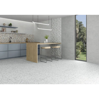 Indeed Confetti Grey Light wandtegel 33,3x90 rett - WDtegels