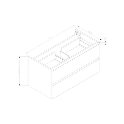 Badmeubel Infinity Century Oak 100 - WDtegels