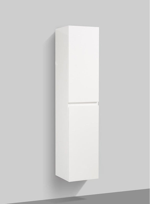 Kolomkast Tieme 160x35x35cm - hoogglans wit