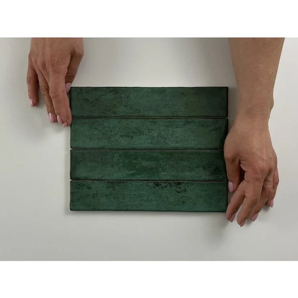 Kalon Green wall tile 5x25 gloss