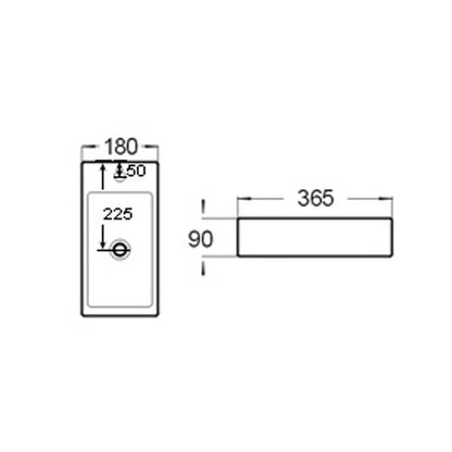 Ceramic fountain Qubic mini L/R