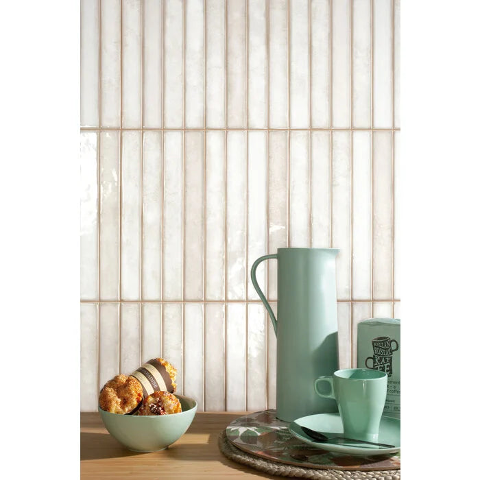 Brick Raku Pearl mosaic tile 35x35cm