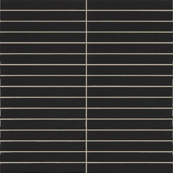 Pencil Kromo Black mozaiektegel 35x35cm