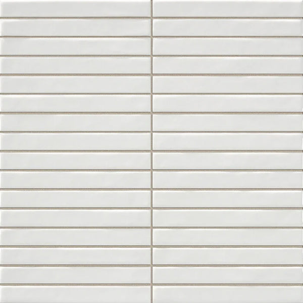 Pencil Kromo White mozaiektegel 35x35cm