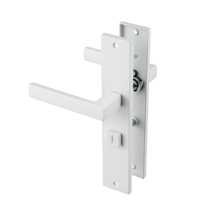 Deurklink Lorto in wit met WC-sluiting 63 mm