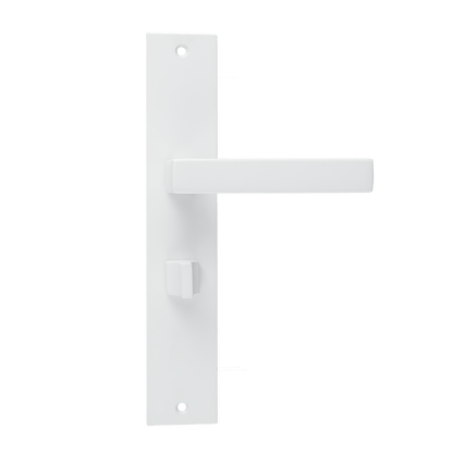 Deurklink Lorto in wit met WC-sluiting 63 mm
