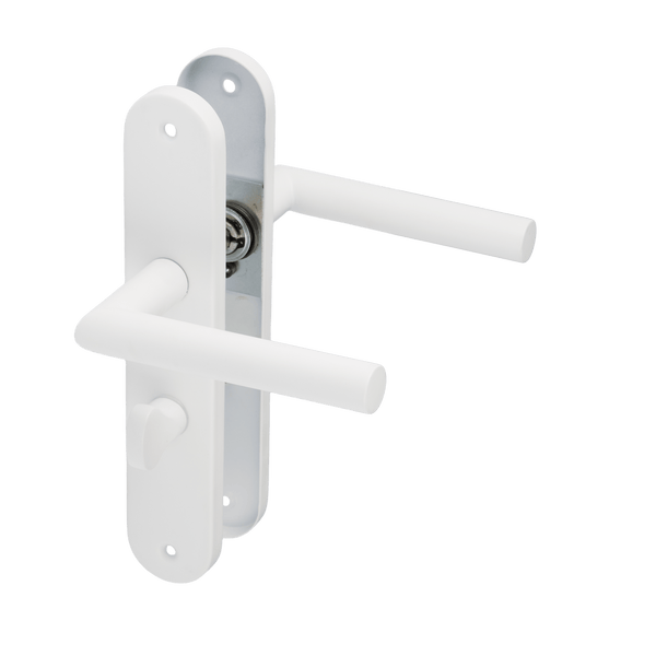Lucano - Wit WC-slot Rond Lang Schild - PC 63mm