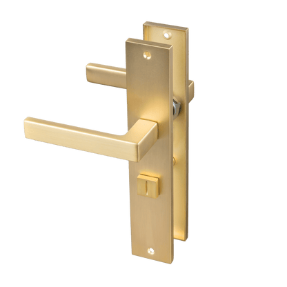 Deurklink Alassio in goud met WC-sluiting 63 mm
