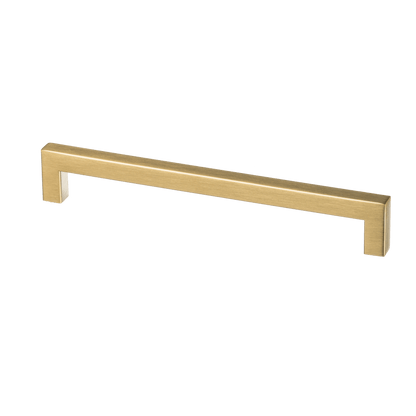 Meubelgreep in goud, hartafstand 192 mm, lengte 204 mm