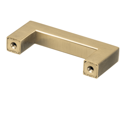 Meubelgreep in goud, hartafstand 64 mm, lengte 76 mm