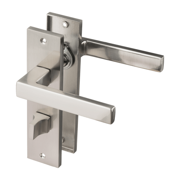 Merano - RVS WC-slot Recht Kort Schild - PC 63mm