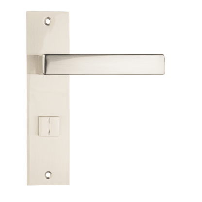 Deurklink Merano in RVS met WC-sluiting 63 mm