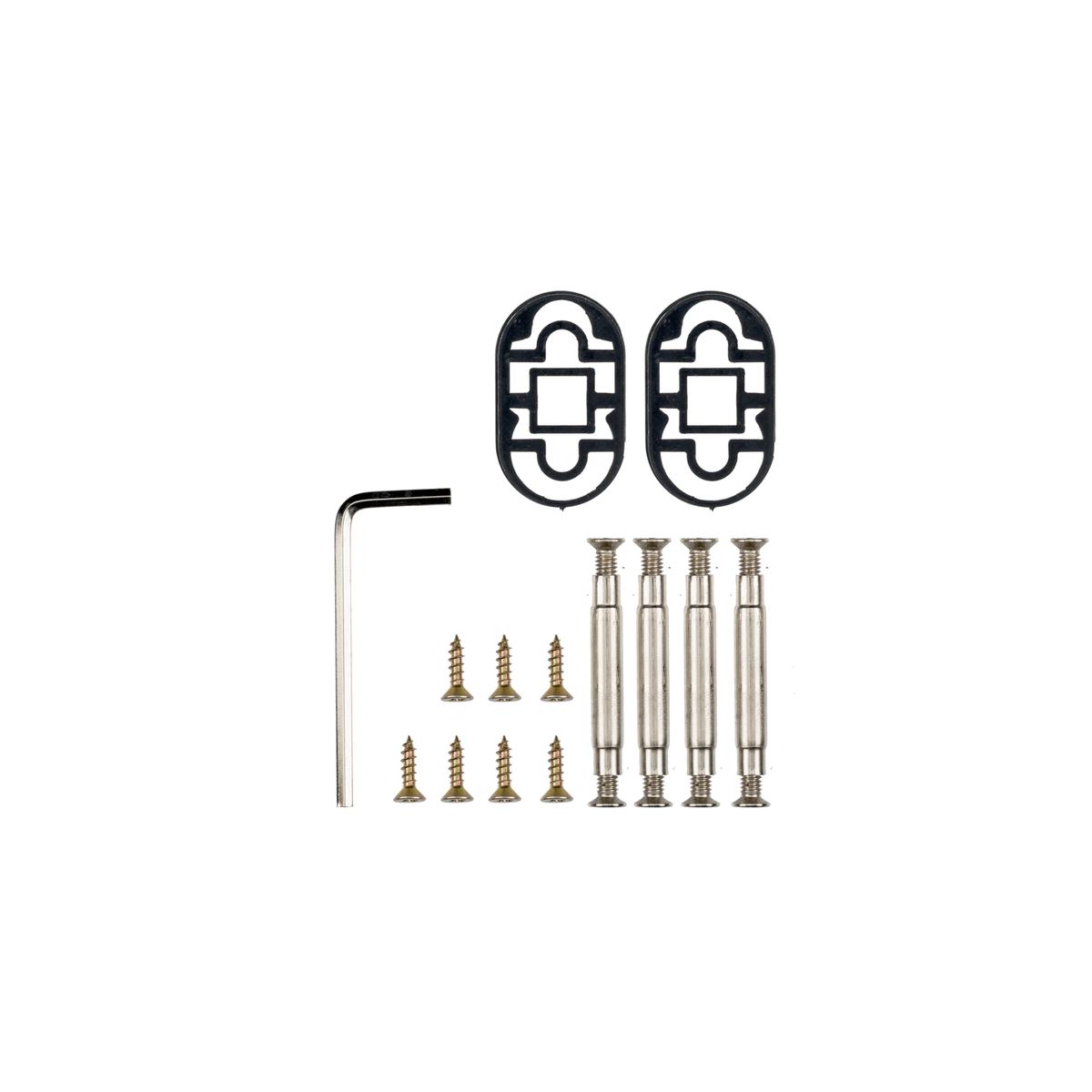 Bevestigingsmateriaal voor deurklink Nestro in gun metal