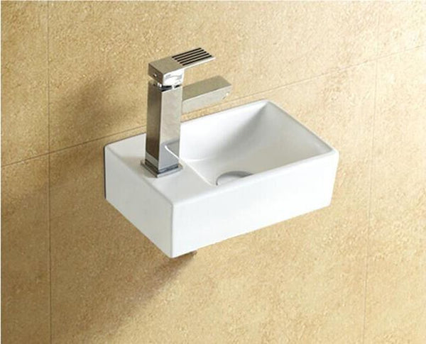 Fonteinset keramisch met afvoer New Wonder Links | 30x18.5x9.5cm | Wit