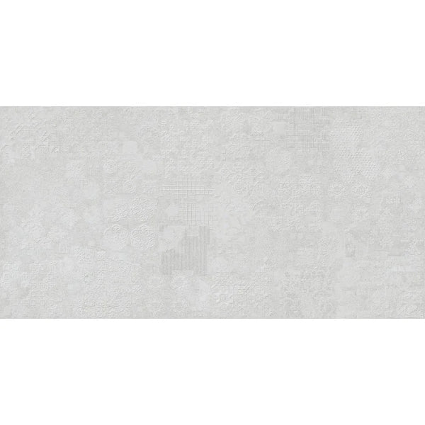 Azulejo de pared decorativo Beton Cire Bercy Bianco 60x120 rett