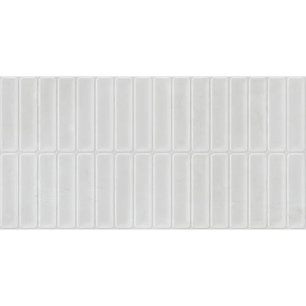 Azulejo de pared con relieve Beton Cire Bercy Bianco 60x120 rett