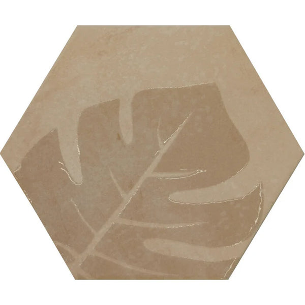 Beton Cire Bercy Nude decoración hexagonal 20x24