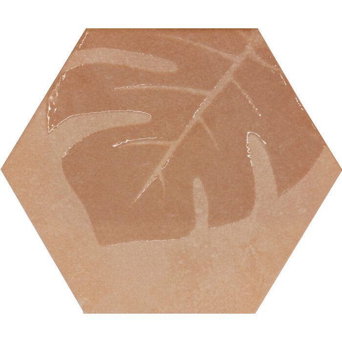 Beton Cire Bercy Terra hexagon decor 20x24 - WDtegels