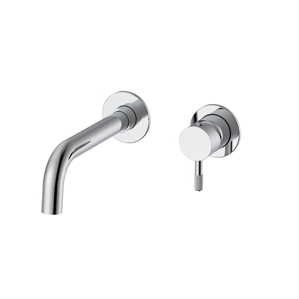 Stria Finish Set Basin Mixer | Concealed | Refined Ribbed Handle | Chrome
