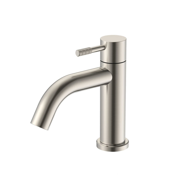 Stria Koudwaterkraan | Hendel met ribbelstructuur | Geborsteld RVS