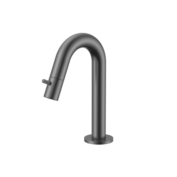 Stria Koudwaterkraan | Gebogen Uitloop | Gunmetal PVD