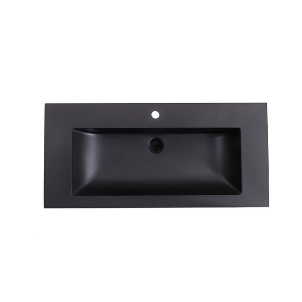 Wastafel Quartz Classic 100 cm 2 kraangaten