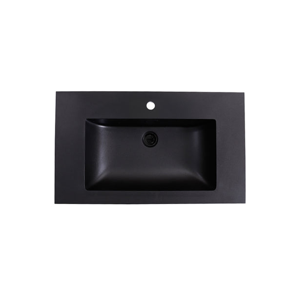 Wastafel Quartz Classic 80 cm zonder kraangaten