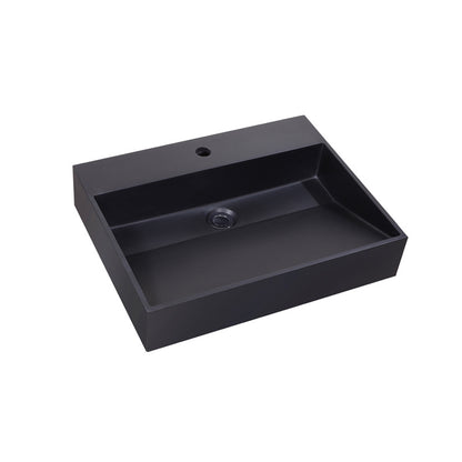 Lavabo Quartz Trend de 60 cm con 1 orificio para grifería