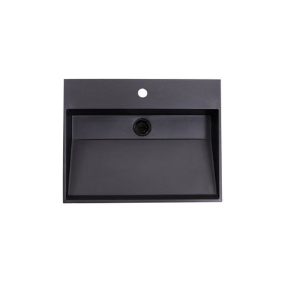 Wastafel Quartz Trend 60 cm zonder kraangaten - WDtegels