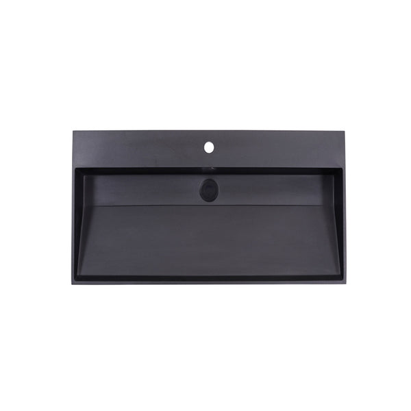Wastafel Quartz Trend 80 cm zonder kraangat