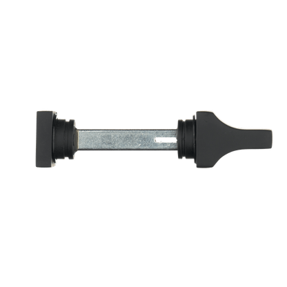 Draaiknop en sluitstift van deurklink Ravello in zwart met WC-sluiting 63 mm