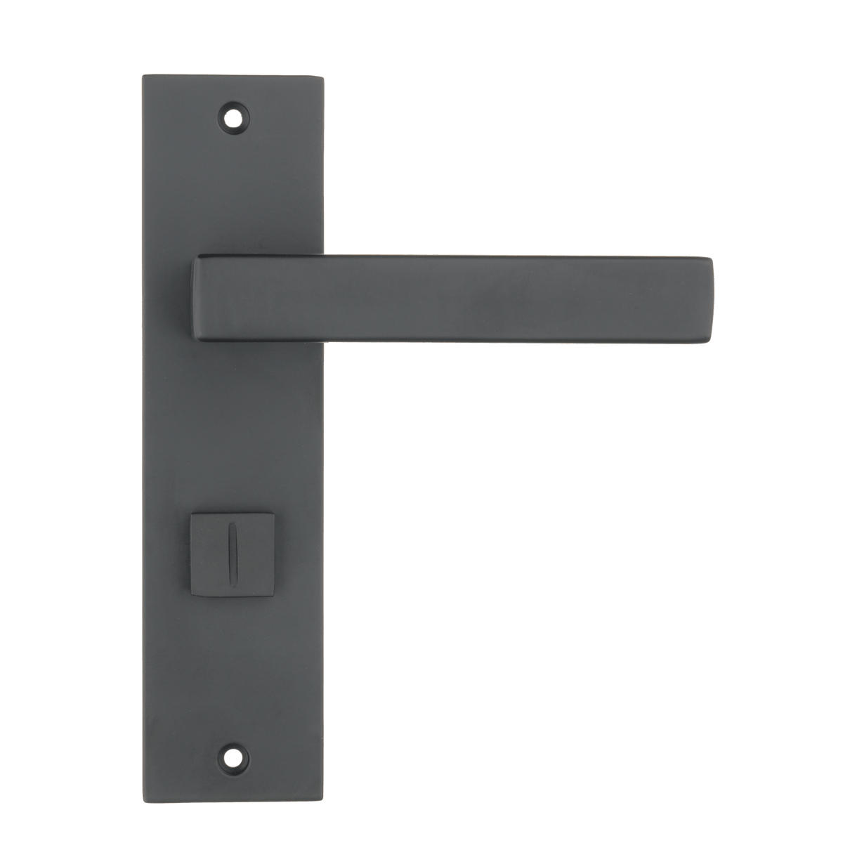 Deurklink Ravello in zwart met WC-sluiting 63 mm