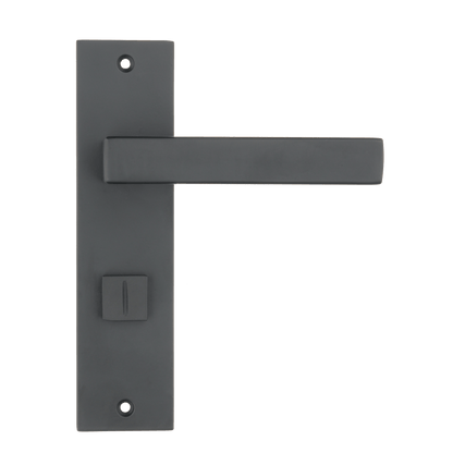 Deurklink Ravello in zwart met WC-sluiting 63 mm